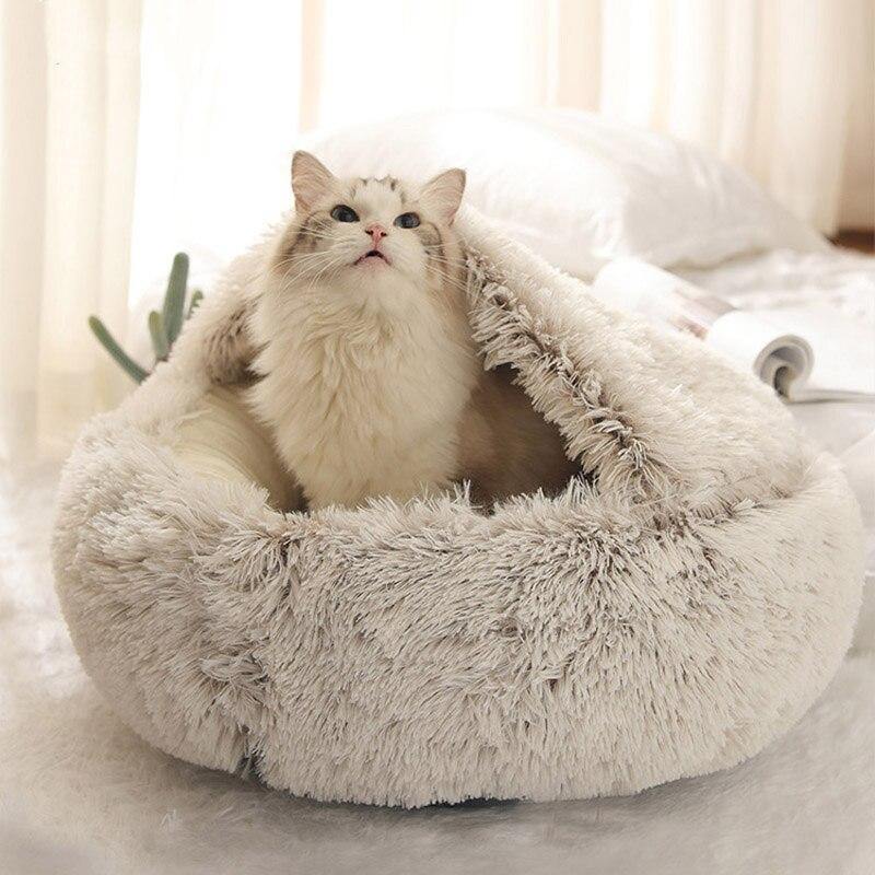 High Paw Plush Shell Long Plush Warm Sleeping Pet Bed – HighPaw